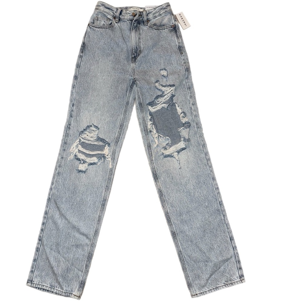 PacSun Eco Light Blue 90's Boyfriend Jeans Size 24 - Picture 3 of 8